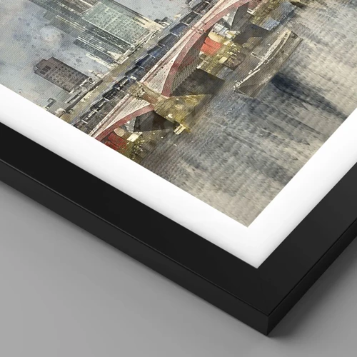 Poster in black frame - London in Its Beauty - 30x30 cm