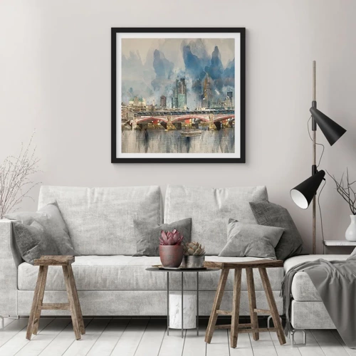 Poster in black frame - London in Its Beauty - 30x30 cm