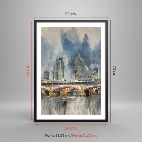 Poster in black frame - London in Its Beauty - 50x70 cm