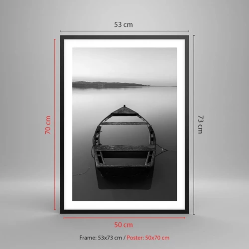 Poster in black frame - Longing and Melancholy - 50x70 cm