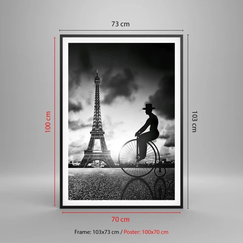 Poster in black frame - Longing for Belle Epoque - 70x100 cm