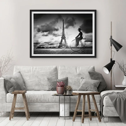 Poster in black frame - Longing for Belle Epoque - 70x50 cm