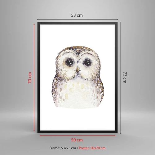 Poster in black frame - Look Me in the Eyes - 50x70 cm