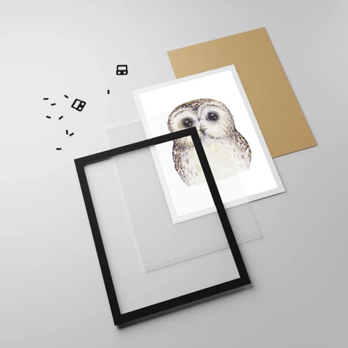 Poster in black frame - Look Me in the Eyes - 50x70 cm