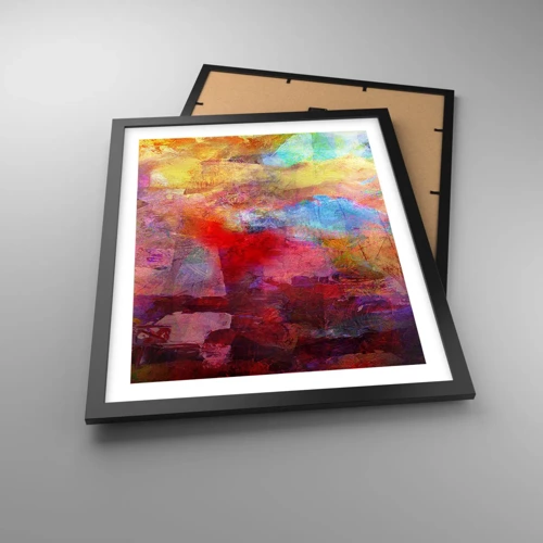 Poster in black frame - Looking inside the Rainbow - 40x50 cm