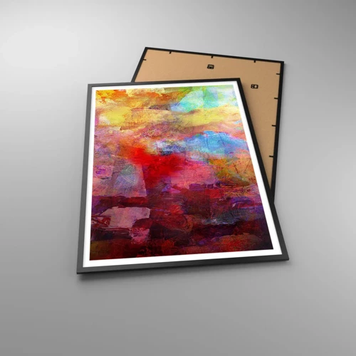 Poster in black frame - Looking inside the Rainbow - 70x100 cm