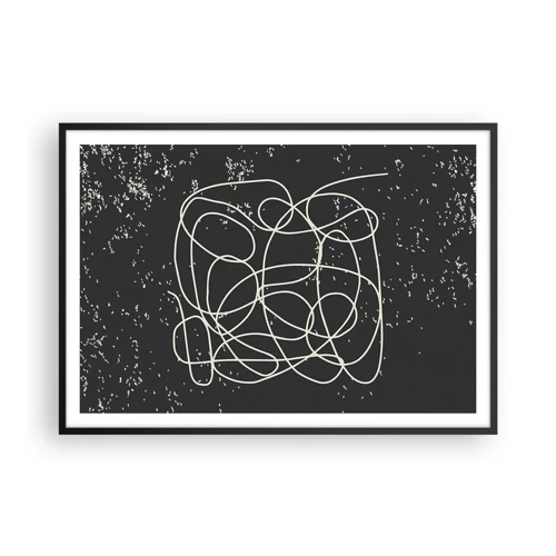 Poster in black frame - Lost Thoughts - 100x70 cm