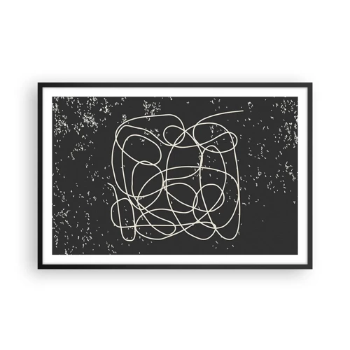 Poster in black frame - Lost Thoughts - 91x61 cm