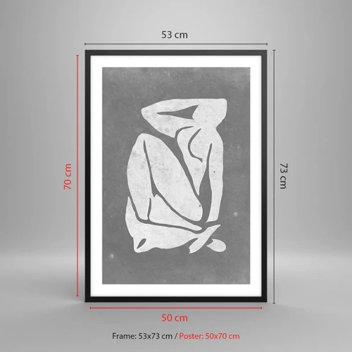 Poster in black frame - Lost in Thoughts - 50x70 cm