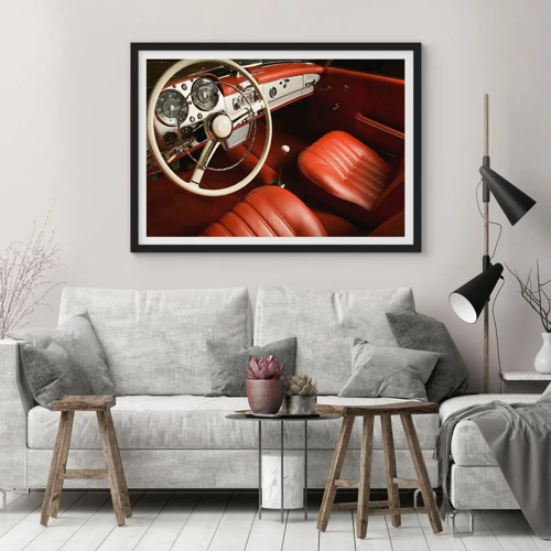 Poster in black frame - Luxury Vintage Style - 70x50 cm