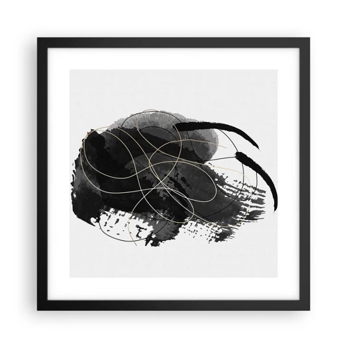 Poster in black frame - Made from Black - 40x40 cm