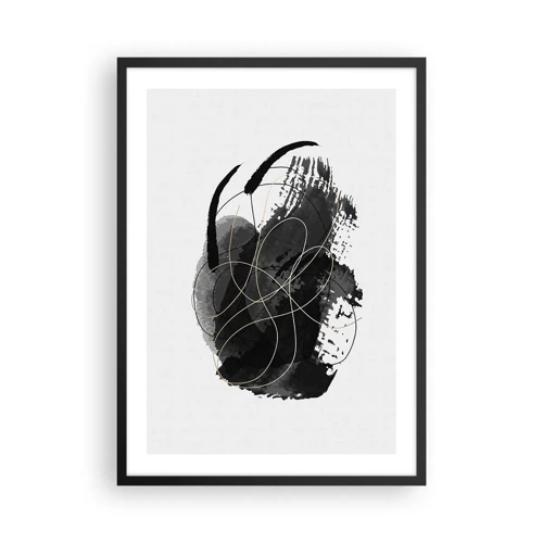 Poster in black frame - Made from Black - 50x70 cm