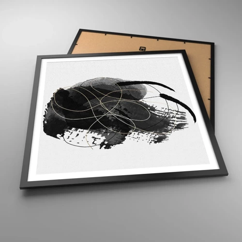 Poster in black frame - Made from Black - 60x60 cm