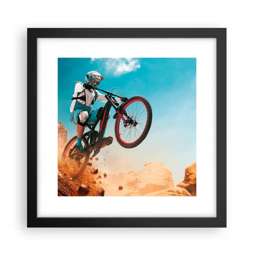 Poster in black frame - Madness on Wheels - 30x30 cm