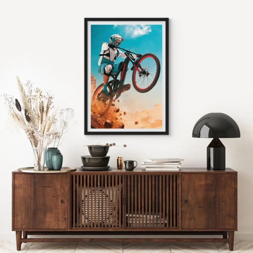 Poster in black frame - Madness on Wheels - 50x70 cm