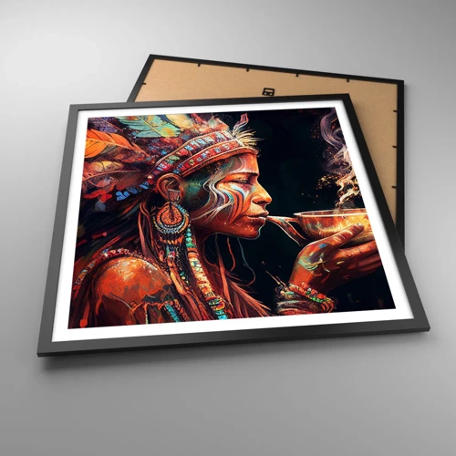 Poster in black frame - Magical Ritual - 60x60 cm