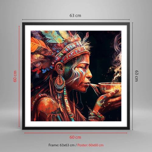 Poster in black frame - Magical Ritual - 60x60 cm