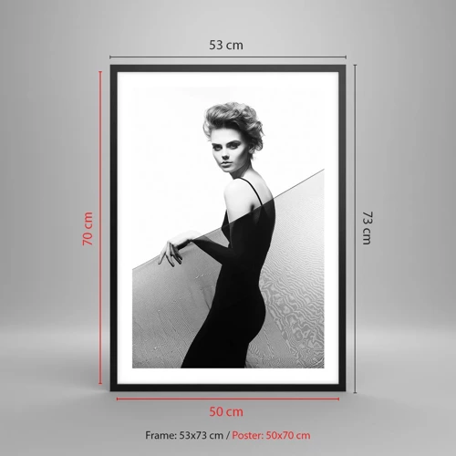 Poster in black frame - Magnetic Look - 50x70 cm