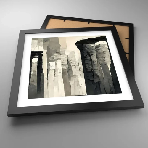 Poster in black frame - Majesty of Antiquity - 30x30 cm