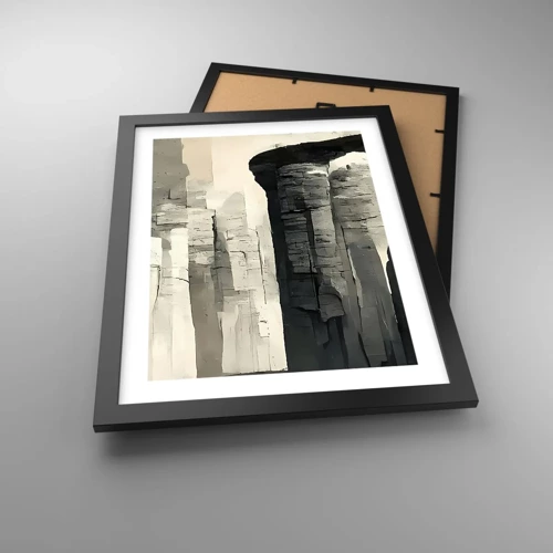 Poster in black frame - Majesty of Antiquity - 30x40 cm