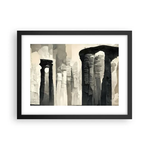 Poster in black frame - Majesty of Antiquity - 40x30 cm