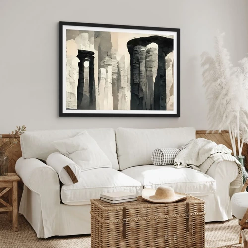 Poster in black frame - Majesty of Antiquity - 40x30 cm