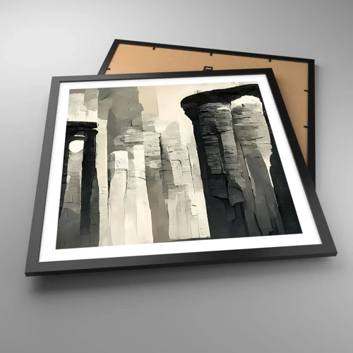 Poster in black frame - Majesty of Antiquity - 50x50 cm