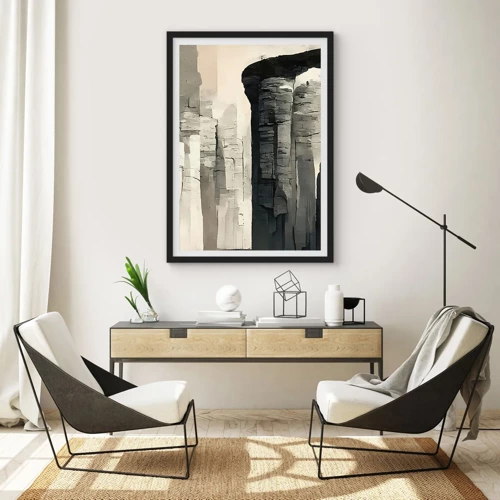 Poster in black frame - Majesty of Antiquity - 50x70 cm