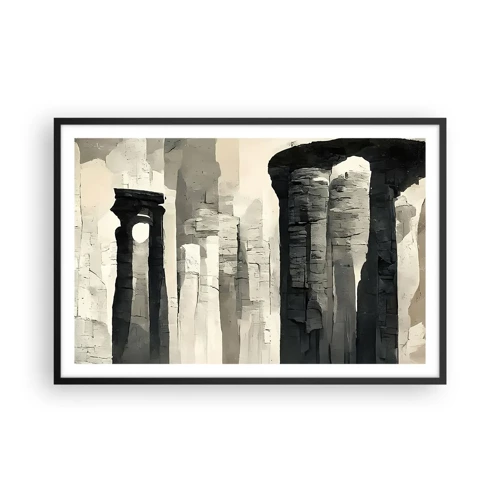 Poster in black frame - Majesty of Antiquity - 91x61 cm