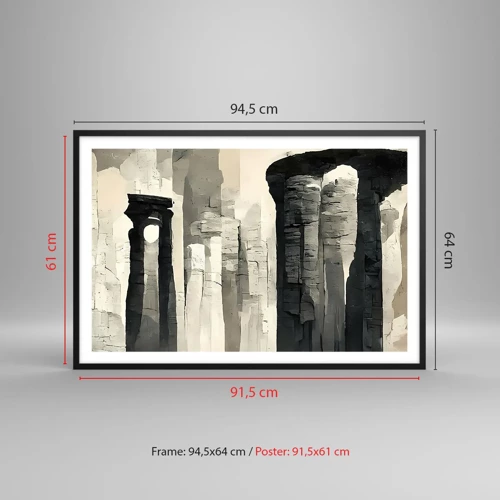 Poster in black frame - Majesty of Antiquity - 91x61 cm