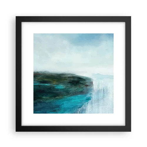 Poster in black frame - Marine Abstract - 30x30 cm