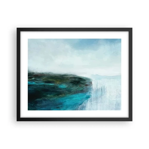 Poster in black frame - Marine Abstract - 50x40 cm