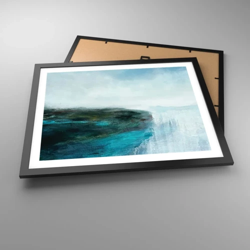 Poster in black frame - Marine Abstract - 50x40 cm