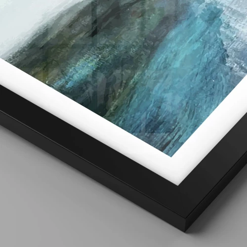 Poster in black frame - Marine Abstract - 50x40 cm