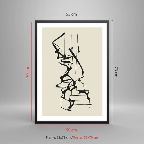 Poster in black frame - Maybe Landscape - 50x70 cm