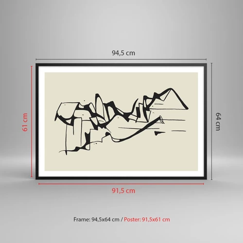 Poster in black frame - Maybe Landscape - 91x61 cm