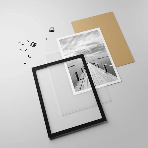 Poster in black frame - Maybe a Trip… - 40x50 cm