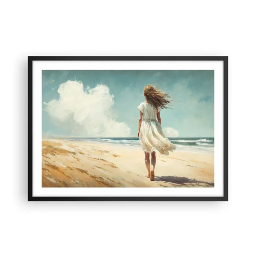 Poster in black frame - Meeting the Sun aand the Wind - 70x50 cm