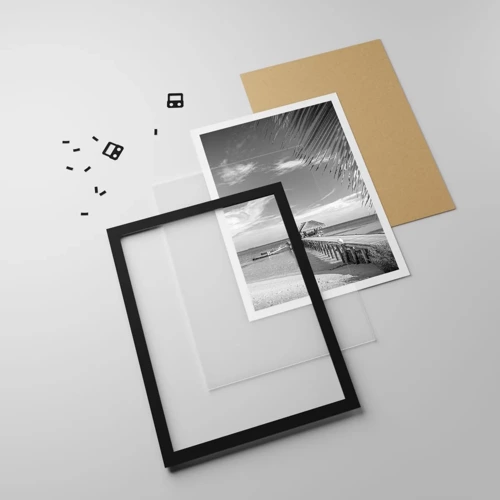 Poster in black frame - Memory or a Dream? - 30x40 cm