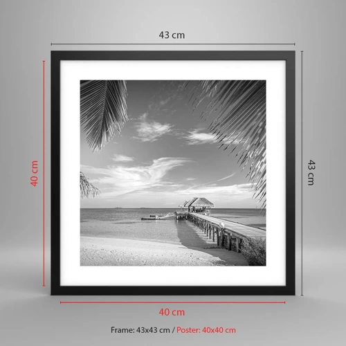 Poster in black frame - Memory or a Dream? - 40x40 cm