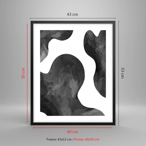 Poster in black frame - Milky Way - 40x50 cm