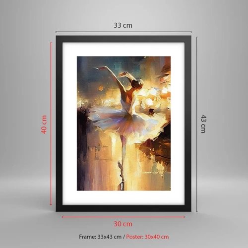 Poster in black frame - Miracle on the Street - 30x40 cm