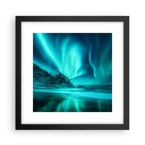 Poster in black frame - Miracles of the North - 30x30 cm