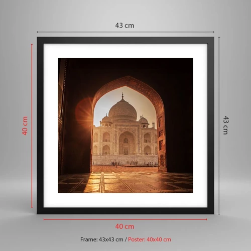 Poster in black frame - Monument of Unearthy Love - 40x40 cm