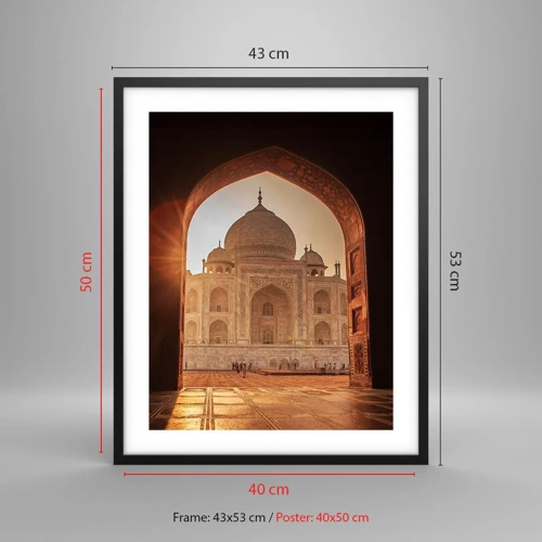 Poster in black frame - Monument of Unearthy Love - 40x50 cm