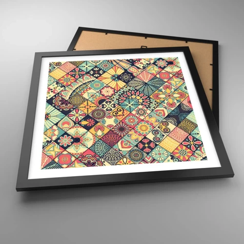 Poster in black frame - Moroccan Style - 40x40 cm