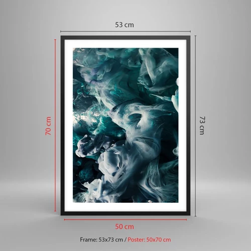 Poster in black frame - Movement of Colour - 50x70 cm