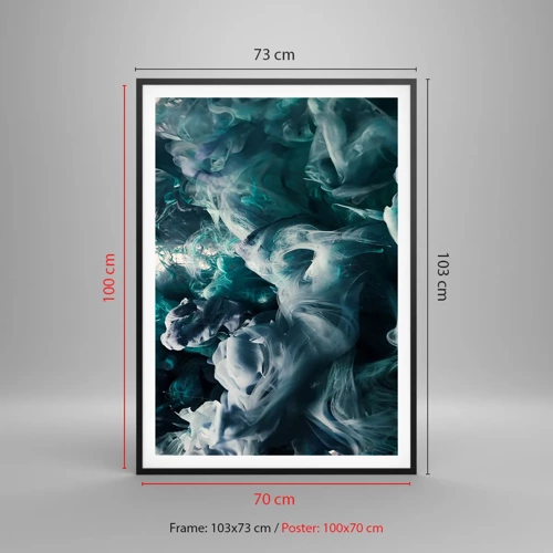 Poster in black frame - Movement of Colour - 70x100 cm