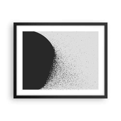 Poster in black frame - Movement of Particles - 50x40 cm