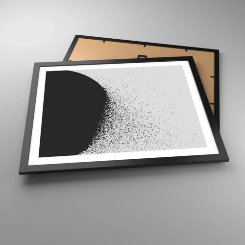 Poster in black frame - Movement of Particles - 50x40 cm
